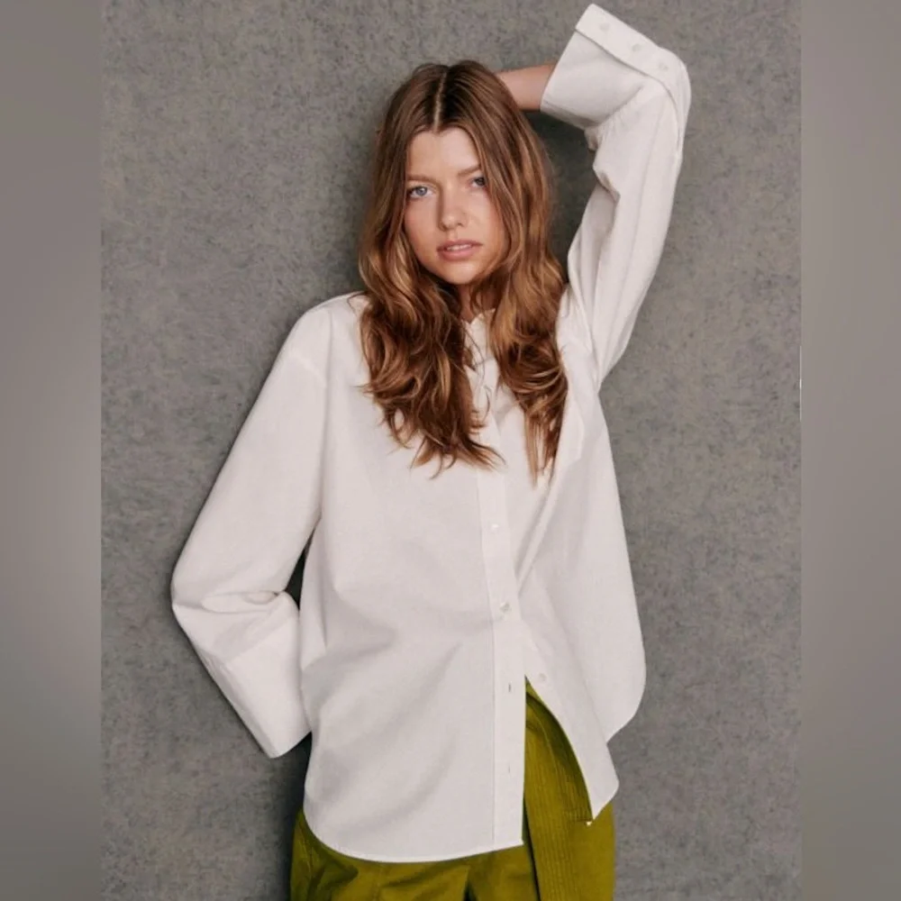 NWT | Sézane BILMA Shirt in Ecru - Picture 3 of 15
